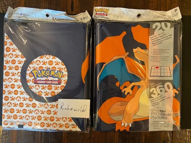 ULTRA PRO Pokemon 9 pocket CHARIZARD 'PRO' album Binder-Holds 180-360 cards