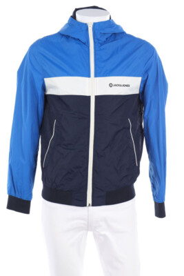 JACK & JONES Jacke Windbreaker Logo Print S dunkelblau cobaltblau