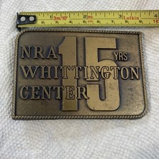 nra whittington center belt buckle