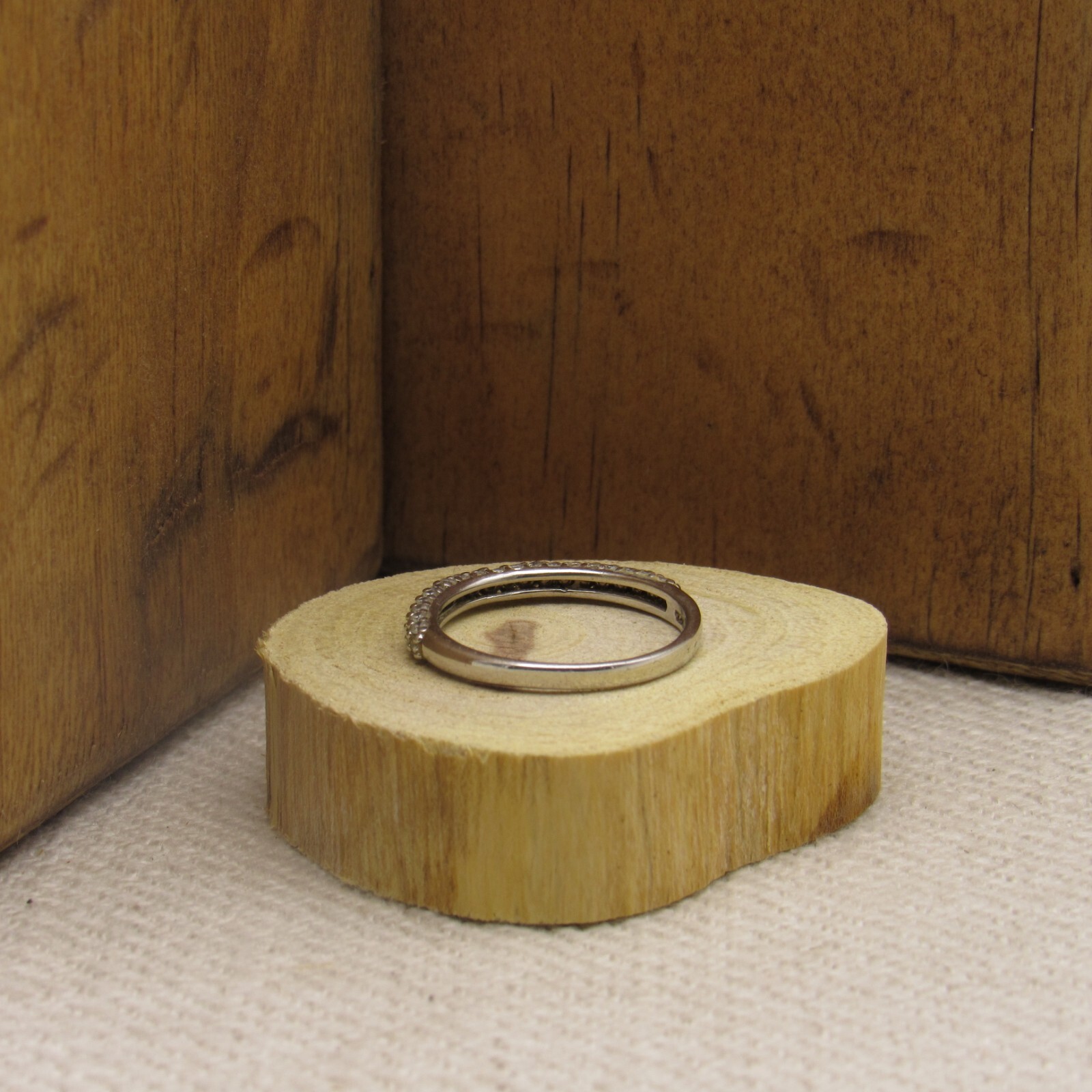 Sterling Silver Cubic Zirconia Stackable Band Siz… - image 5