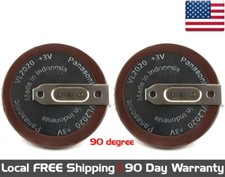 2 New Original Remote Key Fob Rechargeable Batteries. VL2020 For BMW - 90 Degree