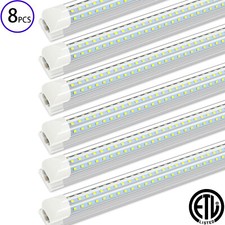 T8 8FT LED Tube Lights 4FT 2FT Utility Shop Light Fixtures Linkable 28W 60W 120W