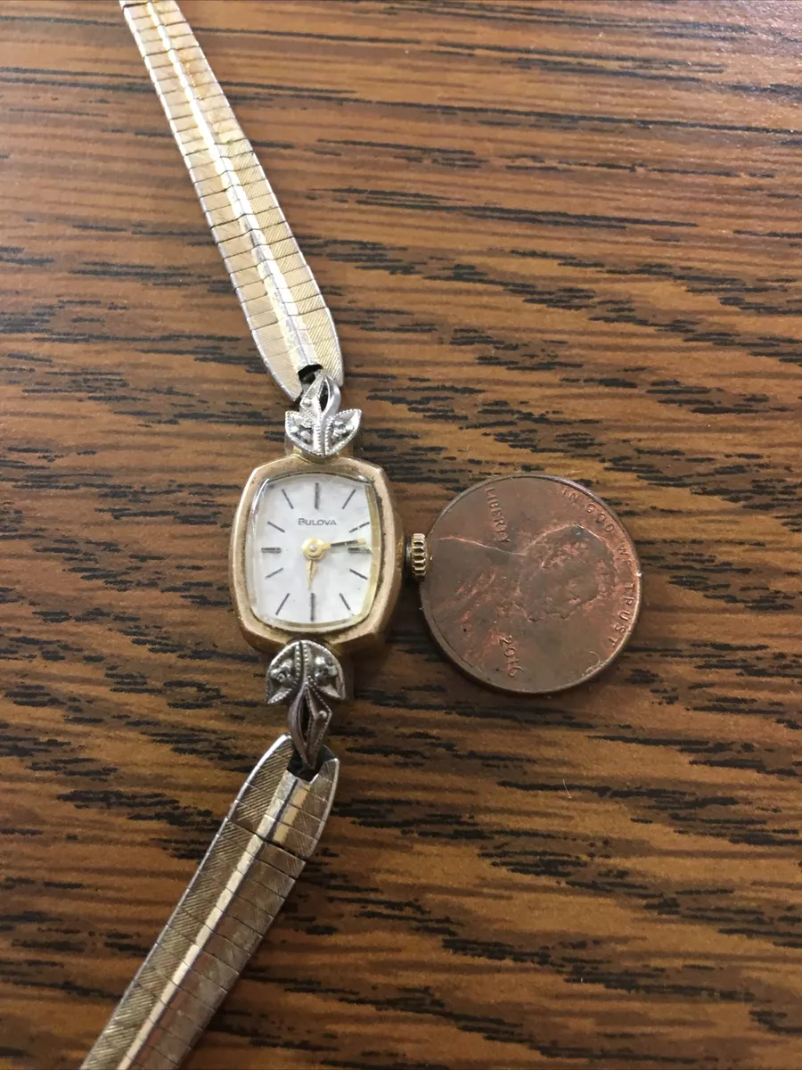 Ladies Bulova L8 Watch 10K RGP w 10K RGP Bracelet Band working eBay