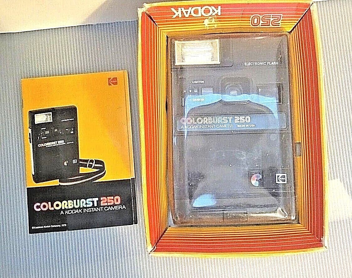 KODAK Instant Camera COLORBURST 250 with Box and Instructions-image