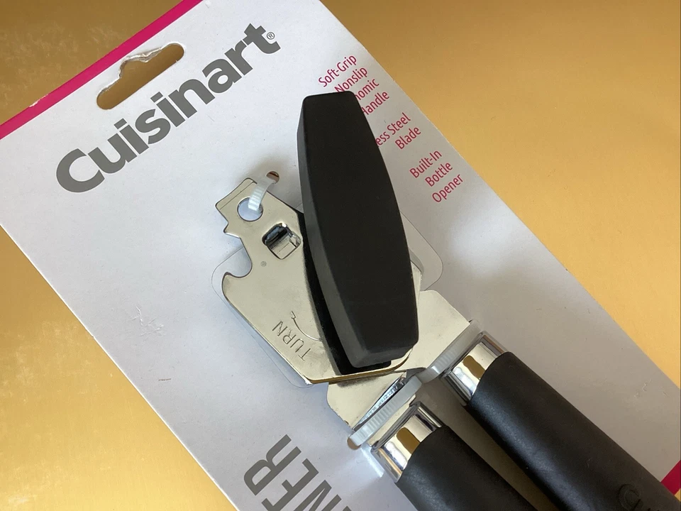 Abrelatas Cuisinart Herramienta de Cocina Hoja Acero Inoxidable Abridor de Botellas Negro Nuevo Foto 2 de 4