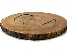 FENDI Eyeglasses FRAME ONLY Half Rim F001M Shiny Palladium 54 19 145 mm Japan