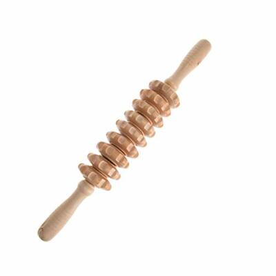 Manual Wooden Fascia Masage Roller Triger Point For Relase Cellulite Sore Muscle