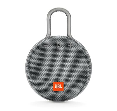 JBL Clip Gray Portable Bluetooth Speaker (Open Box) Damaged Box