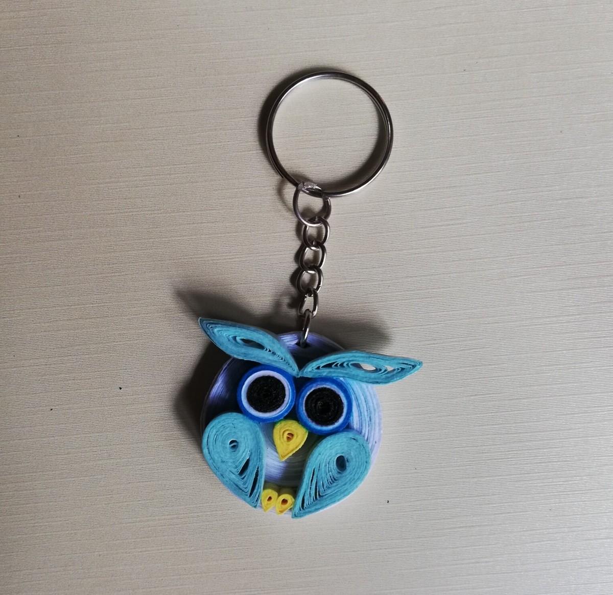 Craft Quilling Owl Keychain X Colorful Animal Heart Quilling