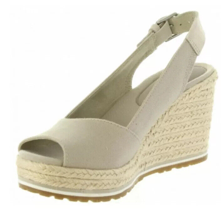 WOMEN WEDGE Under blast sales SHOES TIMBERLAND A1SSN NICE 4.5 Topics on TV TAUPE Uk SIMPLY Size