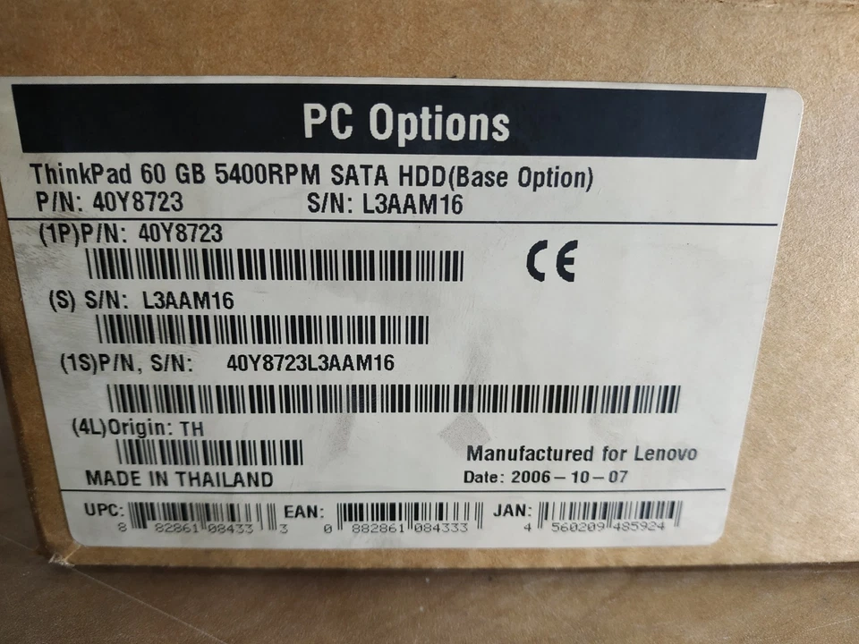 Hitachi Travelstar 5K100 60GB Internal 5400RPM 2.5" (HTS541060G9SA00) HDD - Image 3 of 4