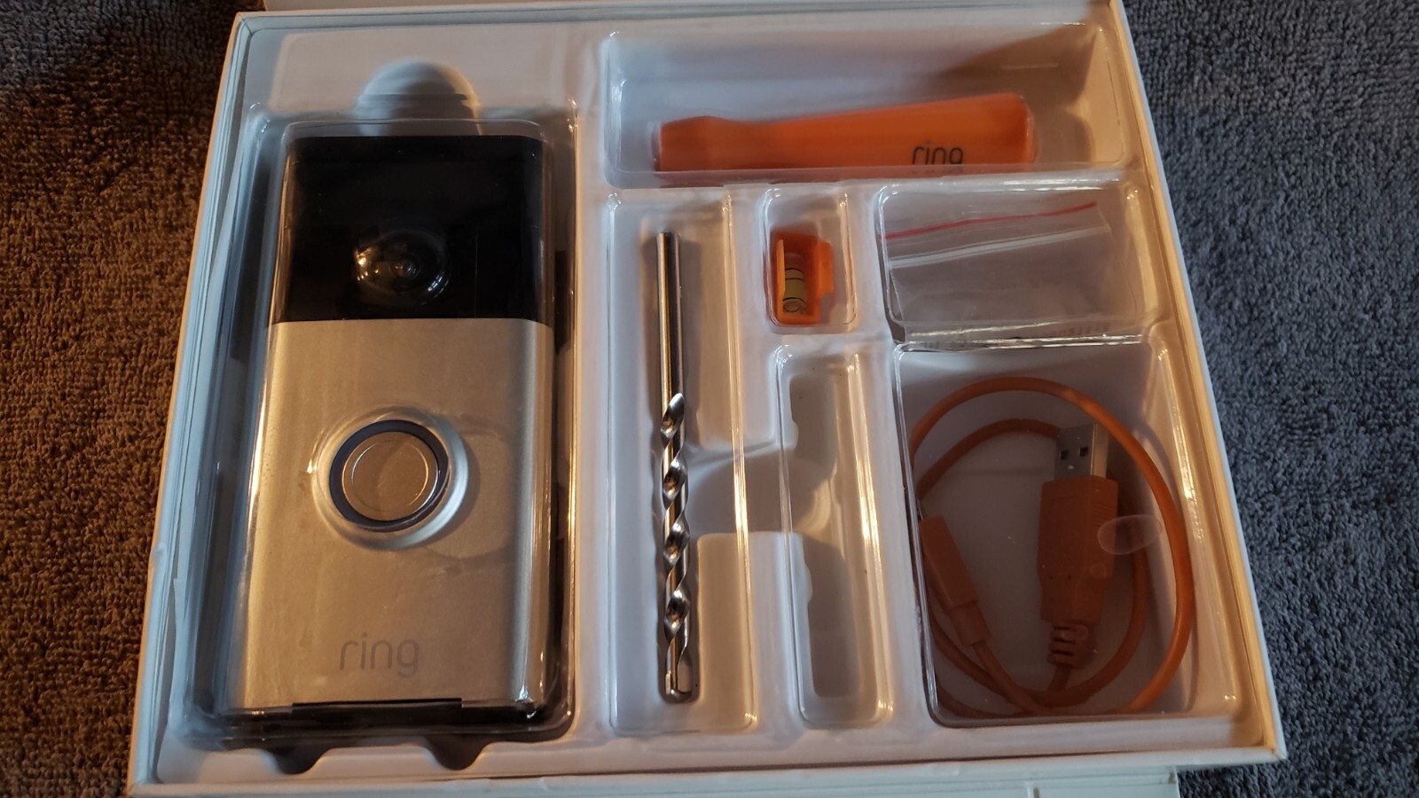 Ring 8VR1S5SEN0 Wireless Video Doorbell Satin Nickel 852239005024 eBay