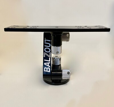 BalzOut Black 6'' Round Base RM/O/I Mounting Plate LRM-RB6