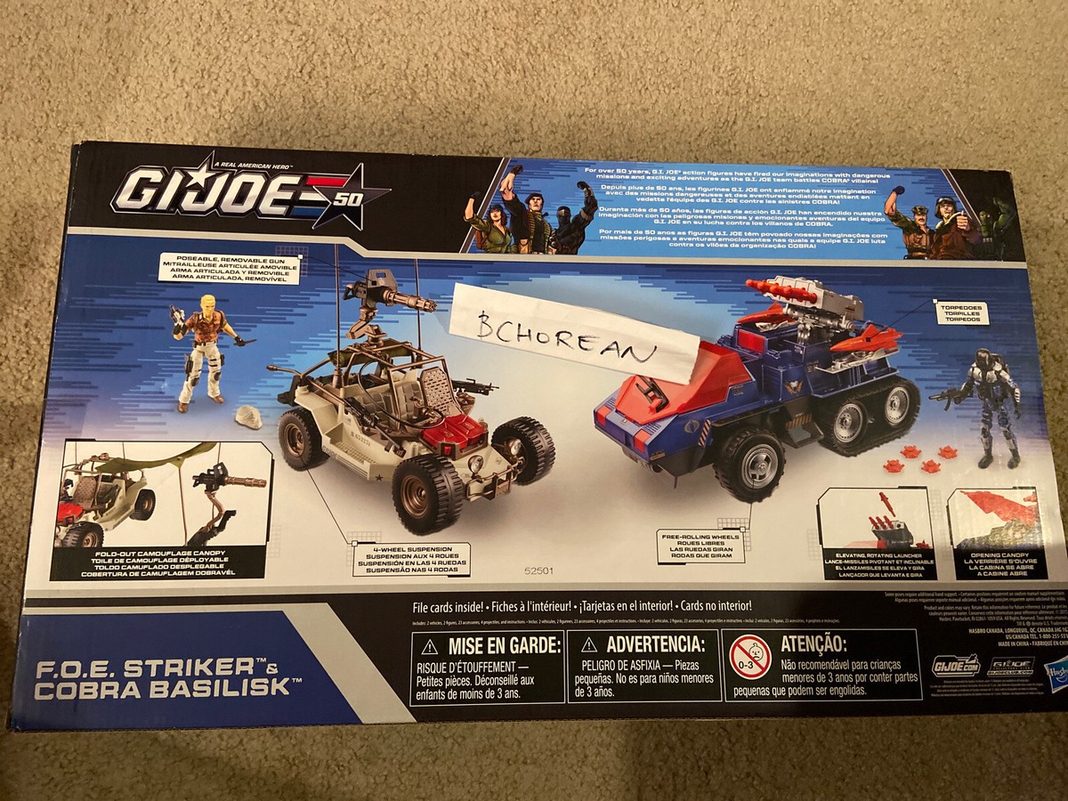 GiJoe G.i.joe 2015 Desert Duel Vehicles Striker Chuckles Basilisk  