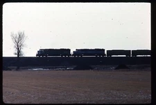 Original Rail Slide - BN Burlington Northern 9252+ Glyndon MN 11-24-1991