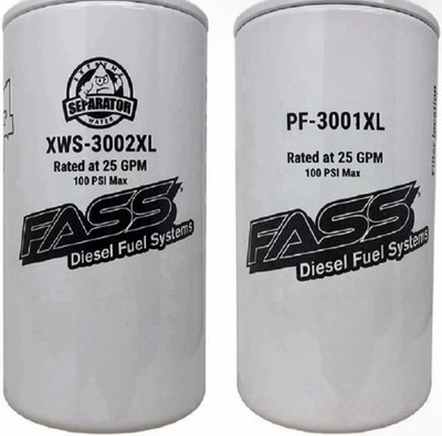 FASS XL Fuel Filter 4-Pack   Genuine Replacement Filters   Fast Shipping
