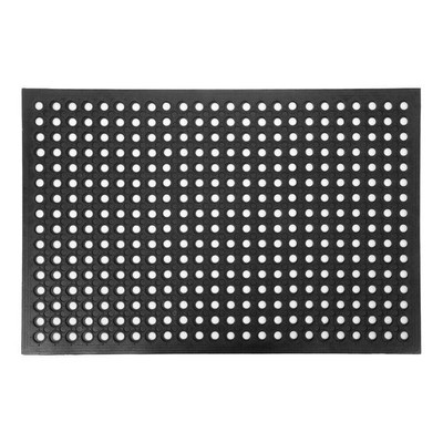 Durable Anti Fatigue Rubber Non-slip Drainage Floor Mat Restaurant Kitchen Bar