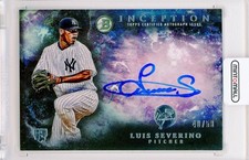 2016 Bowman Inception Luis Severino Rookie Auto /50 Yankees