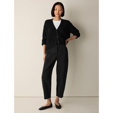 Eileen Fisher Women's Cotton Stretch Denim Arch Pant, Black