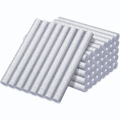 Glitter Silver Hot Glue Sticks, Manarty 48 PCS Full Size 0.43'' Dia x 4'' Long ...