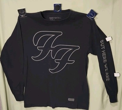 Foo Fighters ' But Here We Are 2023' RARE Longsleeve Black Tee Shirt MEDIUM