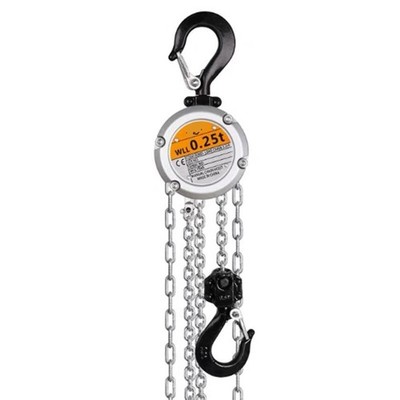 Mini Hand Chain Hoist Hook Mount 0.25/0.5 Ton 3 Meter Lift Manual Lever Lifting