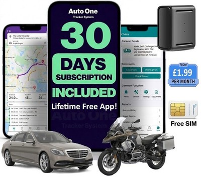 Motorrad-Motorrad Magnetisches GPS Tracker System + Gratis Live Shock Alarm Tracking