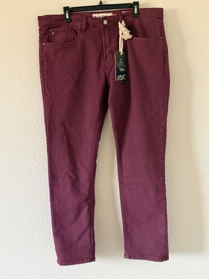 Tailor Vintage Jeans Mens 36x30 Zinfandel Knit Denim Canaan Slim Fit Stretch NEW