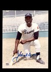 Hank Aaron PSA DNA Autographed 8x10 Photo Signed Braves