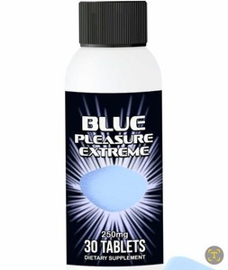 Blue Pleasure Extreme 250mg Men's Libido Enhancement Tablets 30 Count Supplement