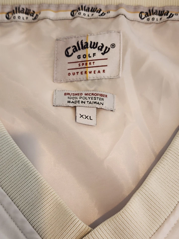 Callaway Golf Sweatshirt Mens Size XXL V-Neck Athletic Windbreaker Jacket - Image 4 of 4