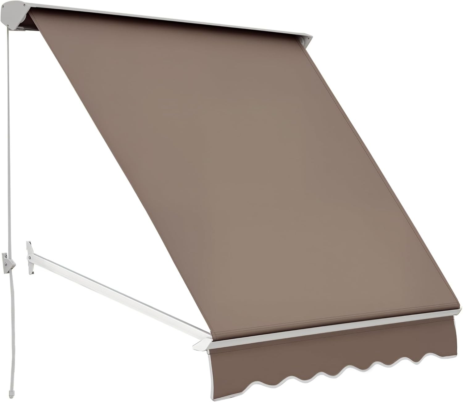 Store banne manuel en aluminium Outsunny anthracite pour terrasse chic