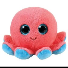 TY Beanie Boos - SHELDON the Octopus (Glitter Eyes) (6 inch) - MWMTs Boo Toy