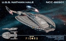Star Trek USS Nathan Hale 3D Resin Print 8.5"x4.5"