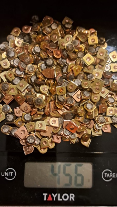 Scrap Silver Copper Contacts 1 Pound