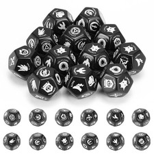 12 Pieces D12 Large Keyword Counters Dice for Magic the Gathering MTG Card Games