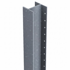 Steel Fence Post 55x54mm Galvanised Garden Fencing Post 1.8m & 2.4m