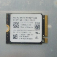 Western Digital WD PC SN740 512GB M.2 2230 NVMe Internal SSD SDDPTQD-512G-1002