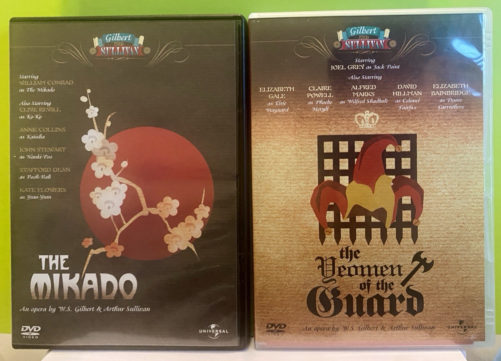 Gilbert and Sullivan DVDs The Mikado & The Yeoman of the Guard 1982