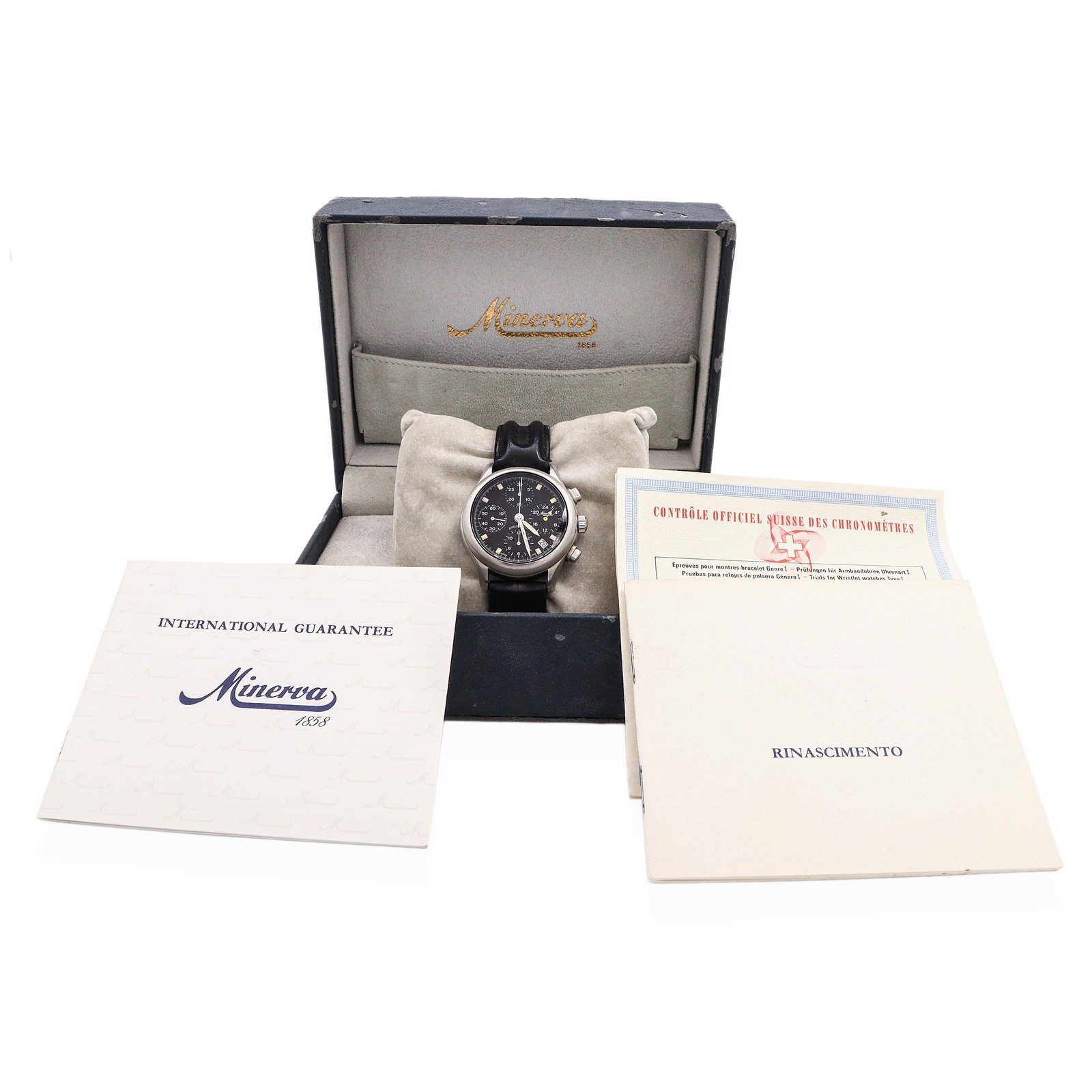Minerva Official Chronometer Stainless Steel Chro… - image 2