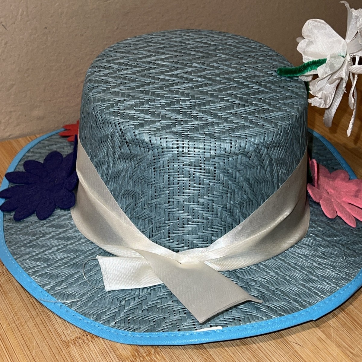 Vintage 1964 Walt Disney\'s Mary Poppins Hat, Walt Disney Prod. Union Made, EUC Mary Poppins Walt Disney 1964 Vintage Straw Hat | eBay main image 4