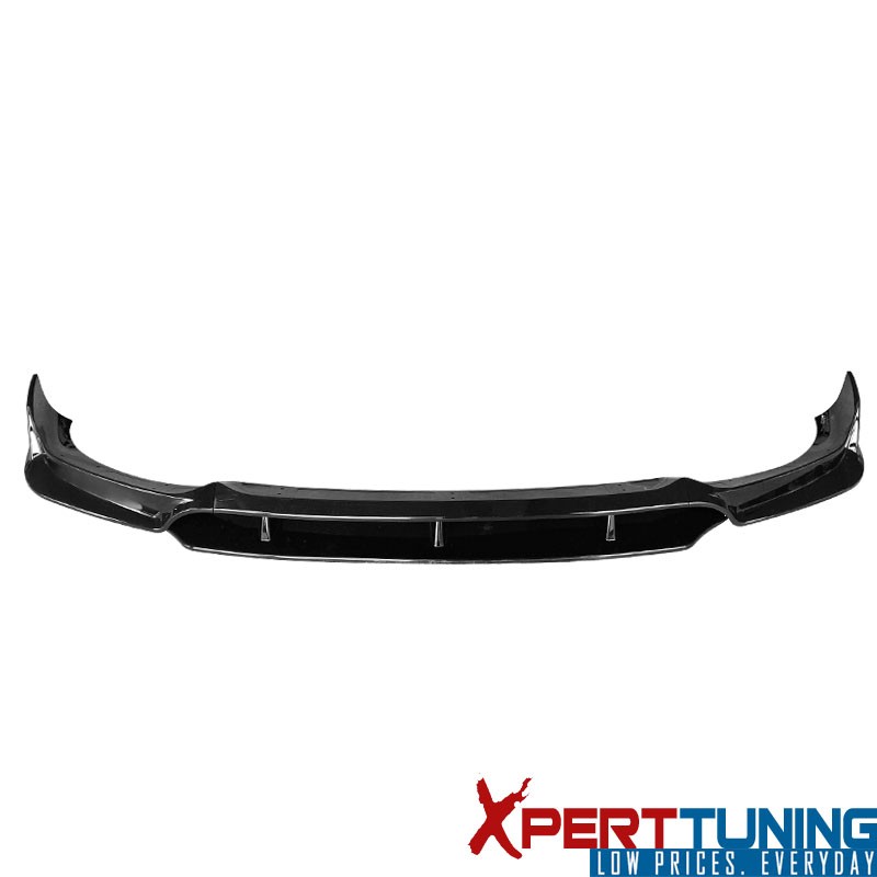 Fits 20-23 BMW G06 X6 M Sport IKON Style 4PCS Front Bumper Lip Gloss Black ABS