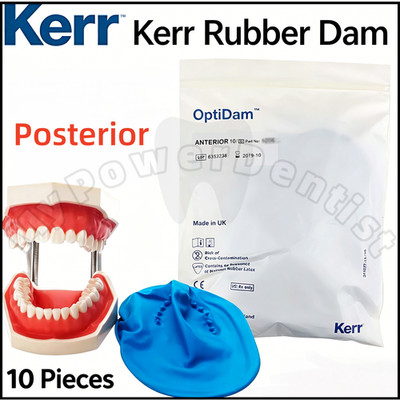 Dental Kerr 3D Rubber Dam Sheets OptiDam Anatomical Frame Posterior