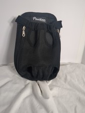 PAWABOO Size Small Pet Dog Carrier Front Backpack Black Adjustable Hands-free