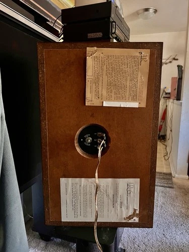 Vintage Acoustic Research AR6 Speakers New Surround, Clean Cabinets Beautiful image 4