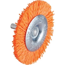 Dico Nyalox 3 In. Orange medium Drill-Mounted Brush 7200021 Dico Nyalox 7200021