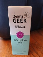 Derma Geek Detoxifying Facial Serum 2 Beta Hydroxy Acid 1.3 fl oz