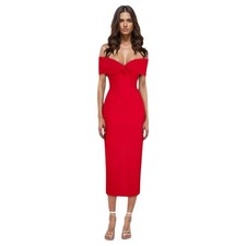 Atoir Off the Shoulder Cocktail Dress The Lili Red Size 10 Sexy Elegant Event