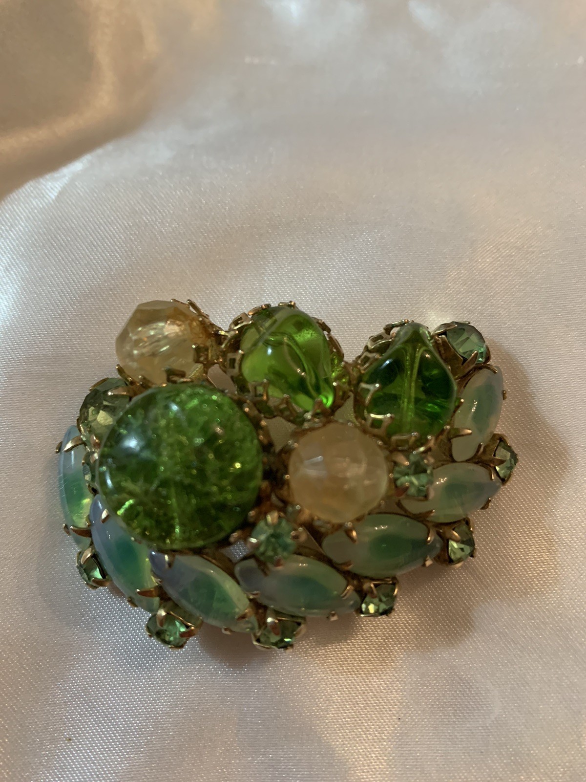 Large Exceptional Vintage Translucent Iridescent … - image 2