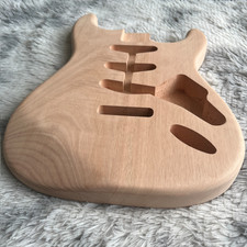 DIY 6 String ST Electric Guitar Kit Unfinish Mohagany Body